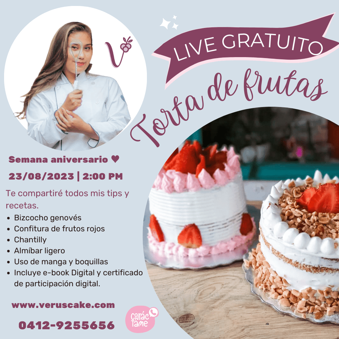 Veruscake | Tienda De Postres | Talleres Torta de frutas y confitura