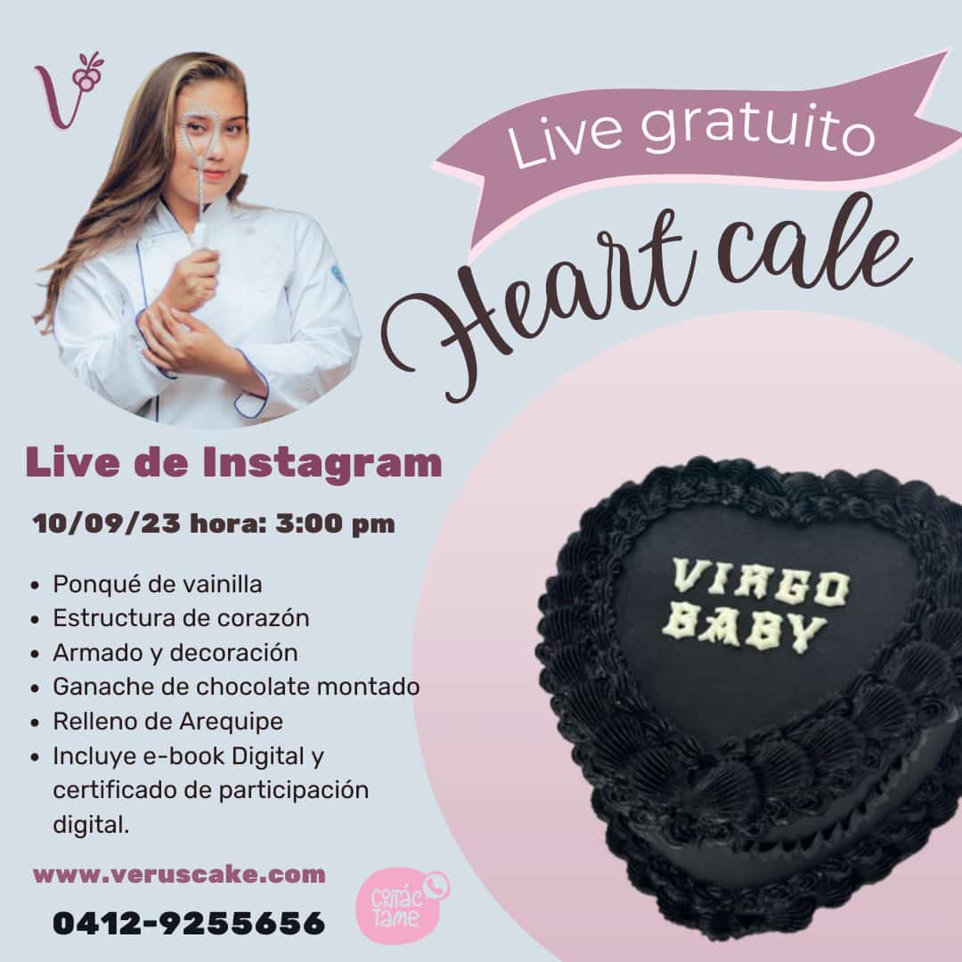 Veruscake | Tienda De Postres | Talleres Heart cake